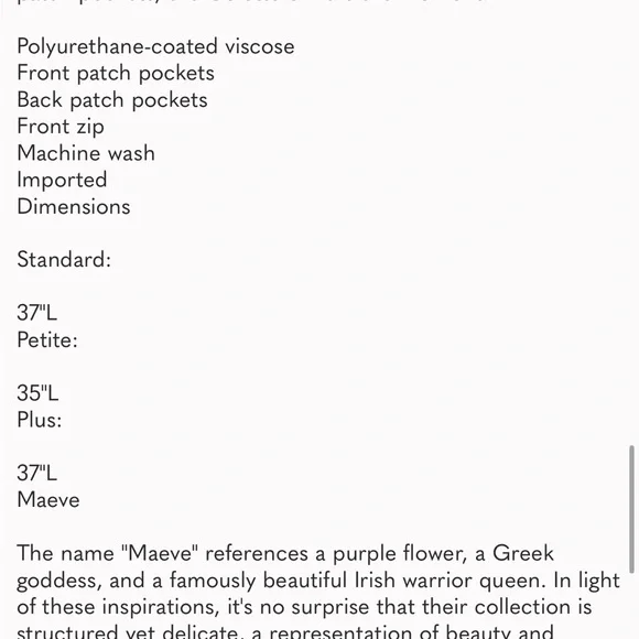 Anthropologie The Colette Faux Leather Maxi Skirt by Maeve - Picture 8 of 8